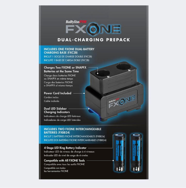 BaBylissPRO® FXONE Dual-Battery Charging Prepack view 2 - BaBylissPRO | GP Barber Supply