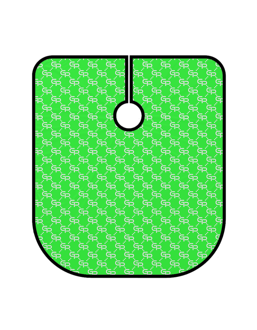 GP Green Barber Cape - GPBARBERSUPPLY | GP Barber Supply