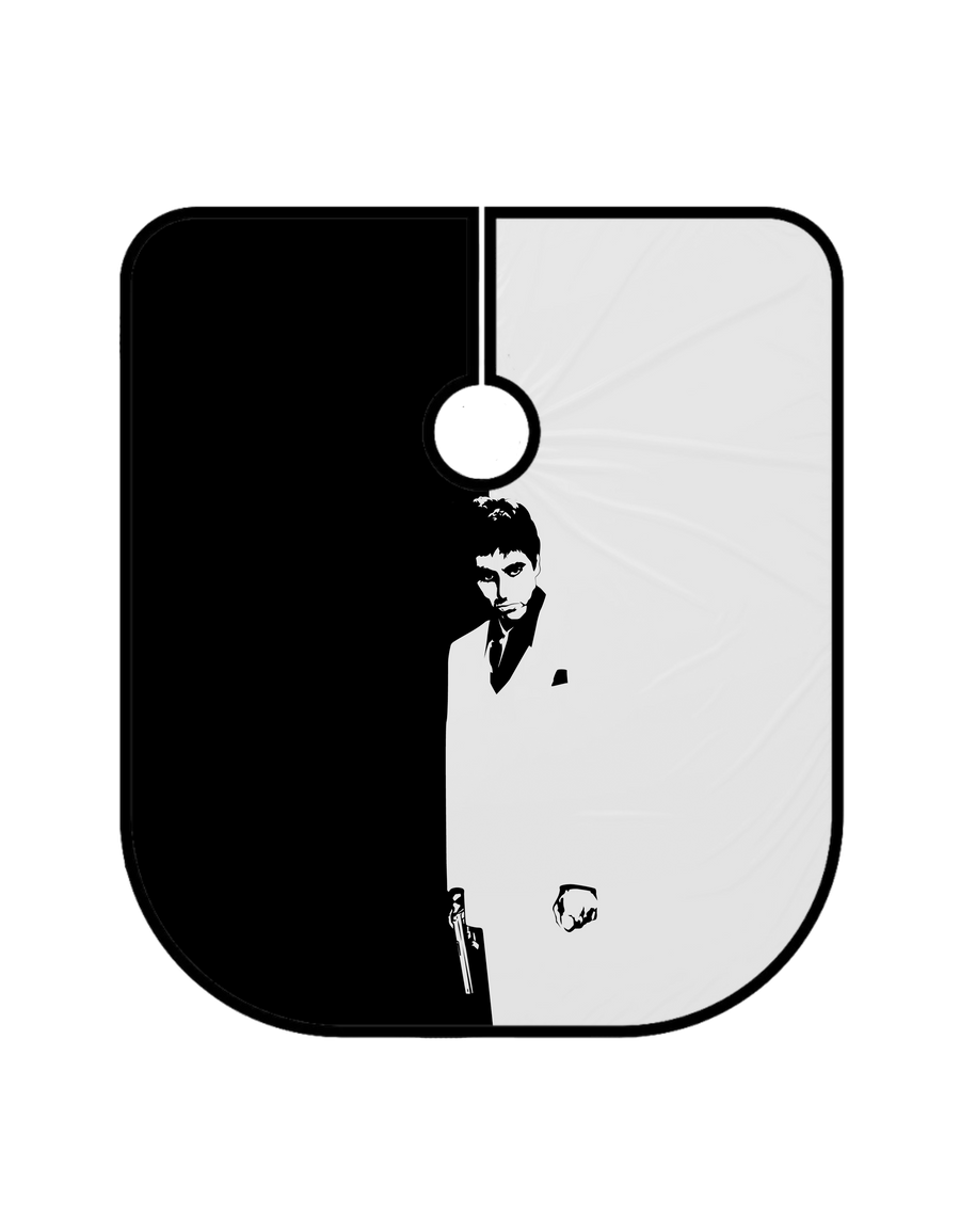 Scarface Barber Cape V1 - GPBARBERSUPPLY | GP Barber Supply