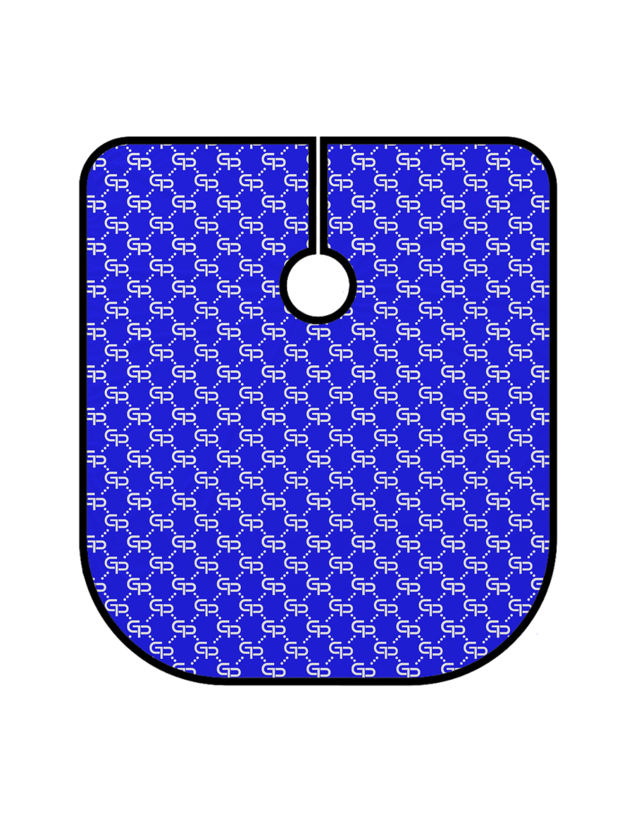 Blue GP Barber Cape - GPBARBERSUPPLY | GP Barber Supply