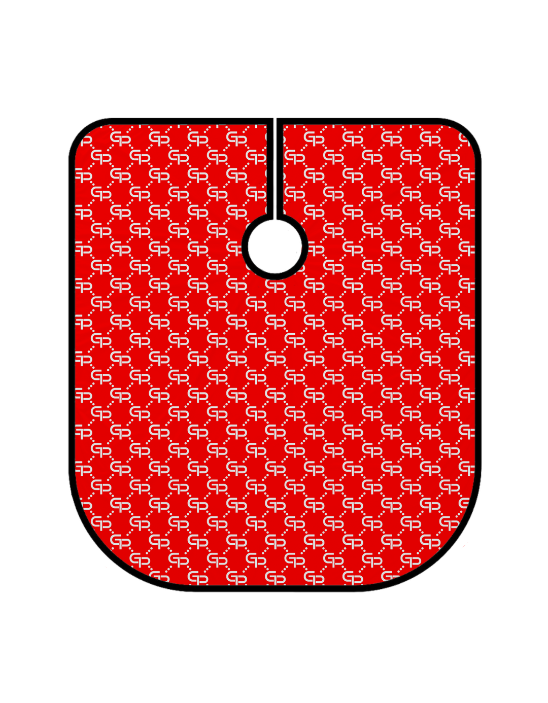 GP Red Barber Cape - GPBARBERSUPPLY | GP Barber Supply