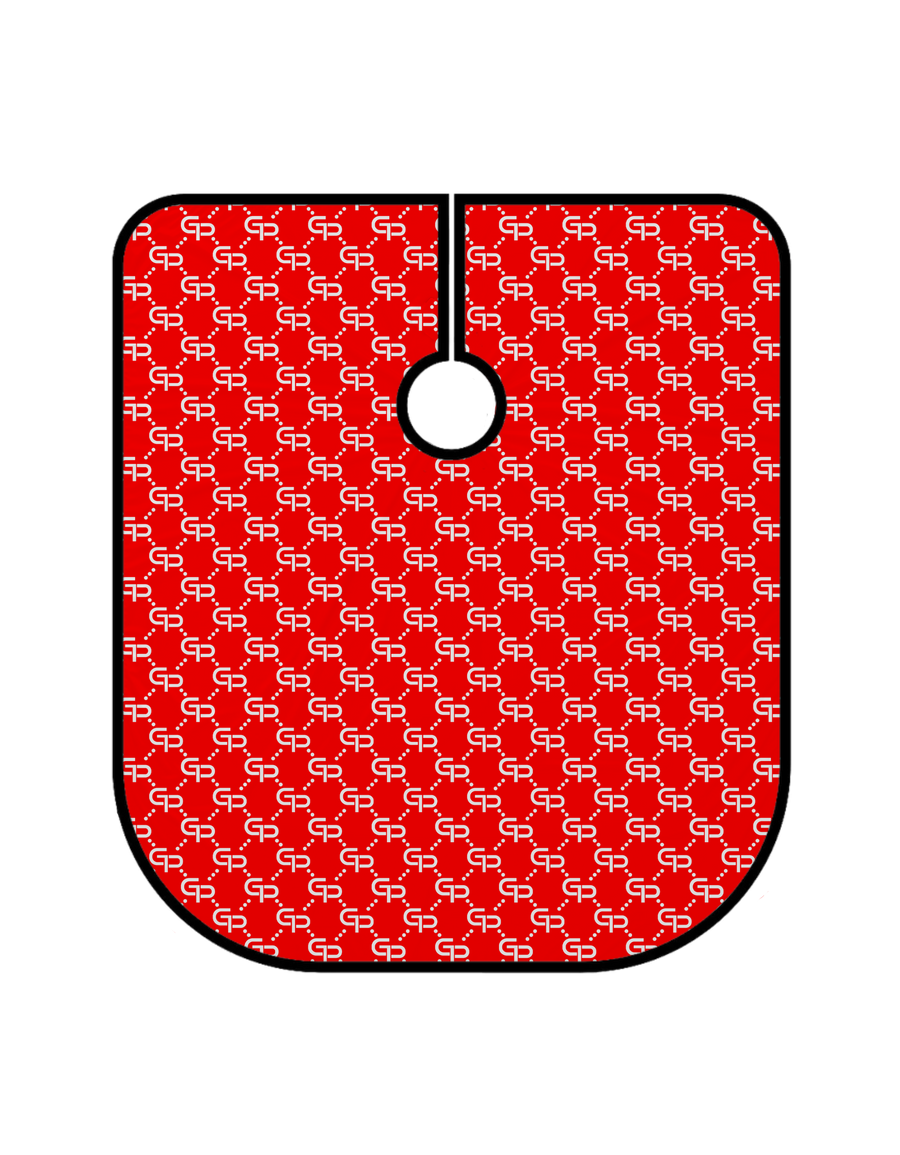 GP Red Barber Cape - GPBARBERSUPPLY | GP Barber Supply