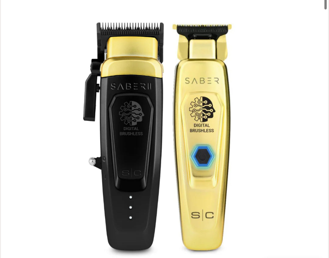 Saber Clipper + Trimmer Combo - StyleCraft Gamma+ | GP Barber Supply