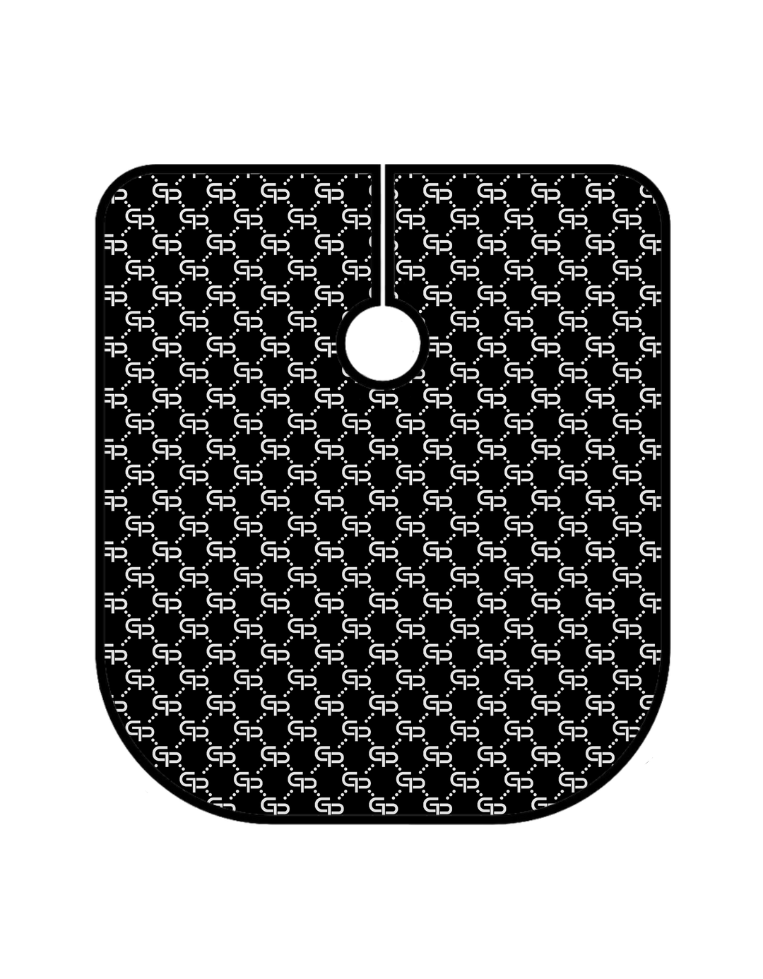 Black GP Barber Cape - GPBARBERSUPPLY | GP Barber Supply
