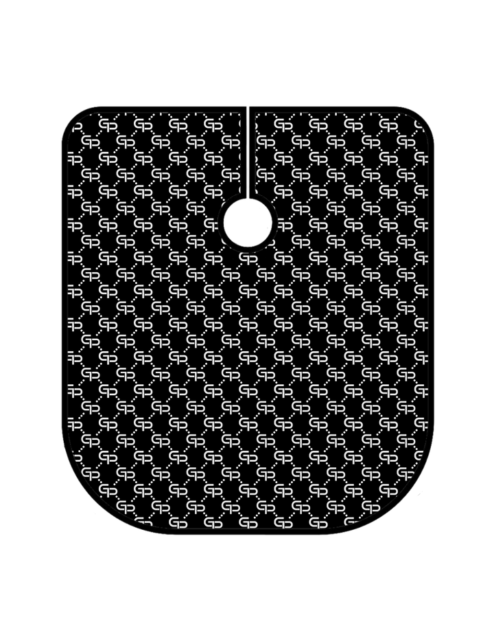 Black GP Barber Cape - GPBARBERSUPPLY | GP Barber Supply