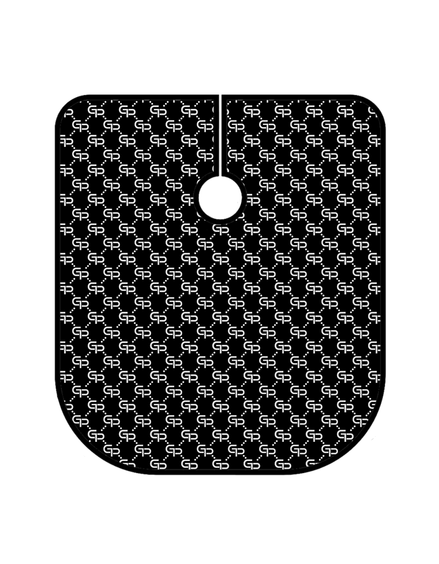 Black GP Barber Cape - GPBARBERSUPPLY | GP Barber Supply