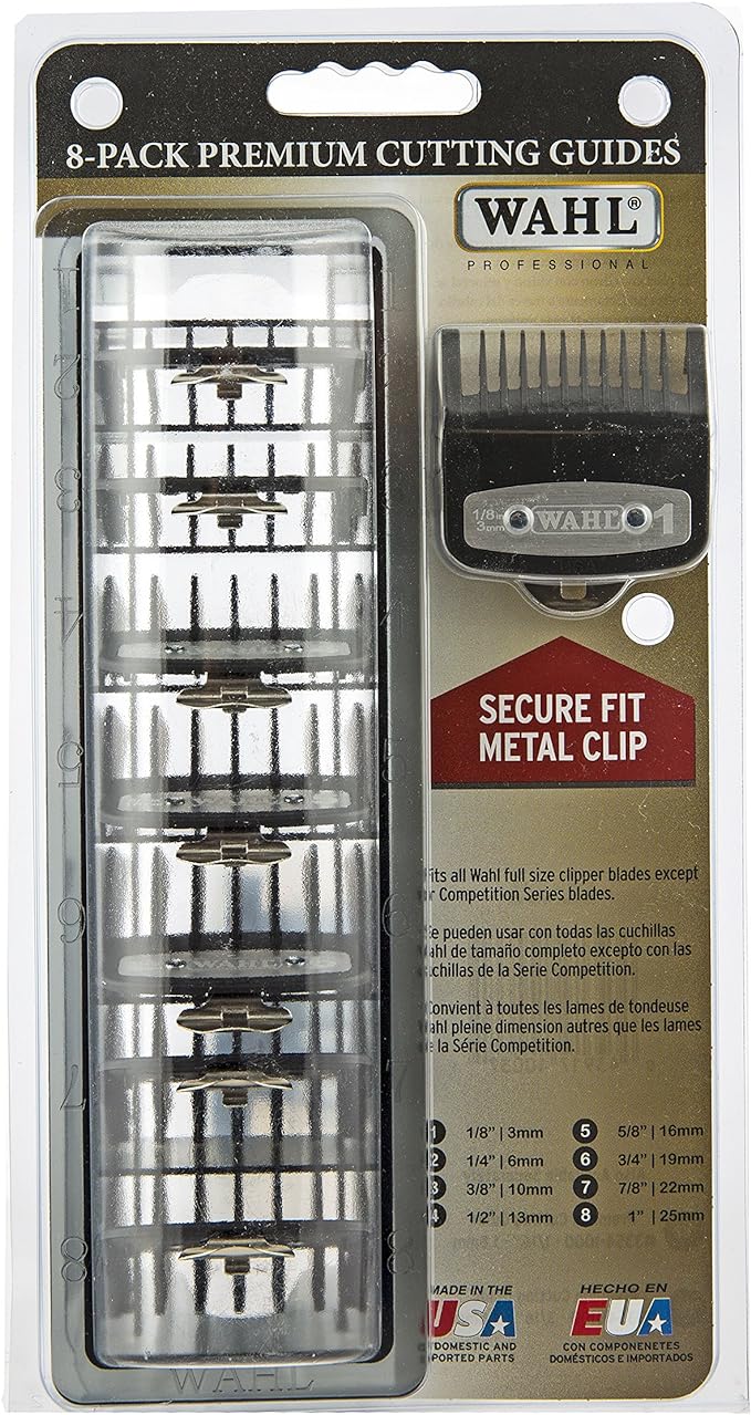 Wahl 8-Pack Premium Cutting Guides - Wahl | GP Barber Supply