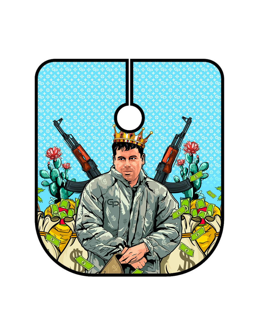 El Chapo V2 Barber Cape - GPBARBERSUPPLY | GP Barber Supply