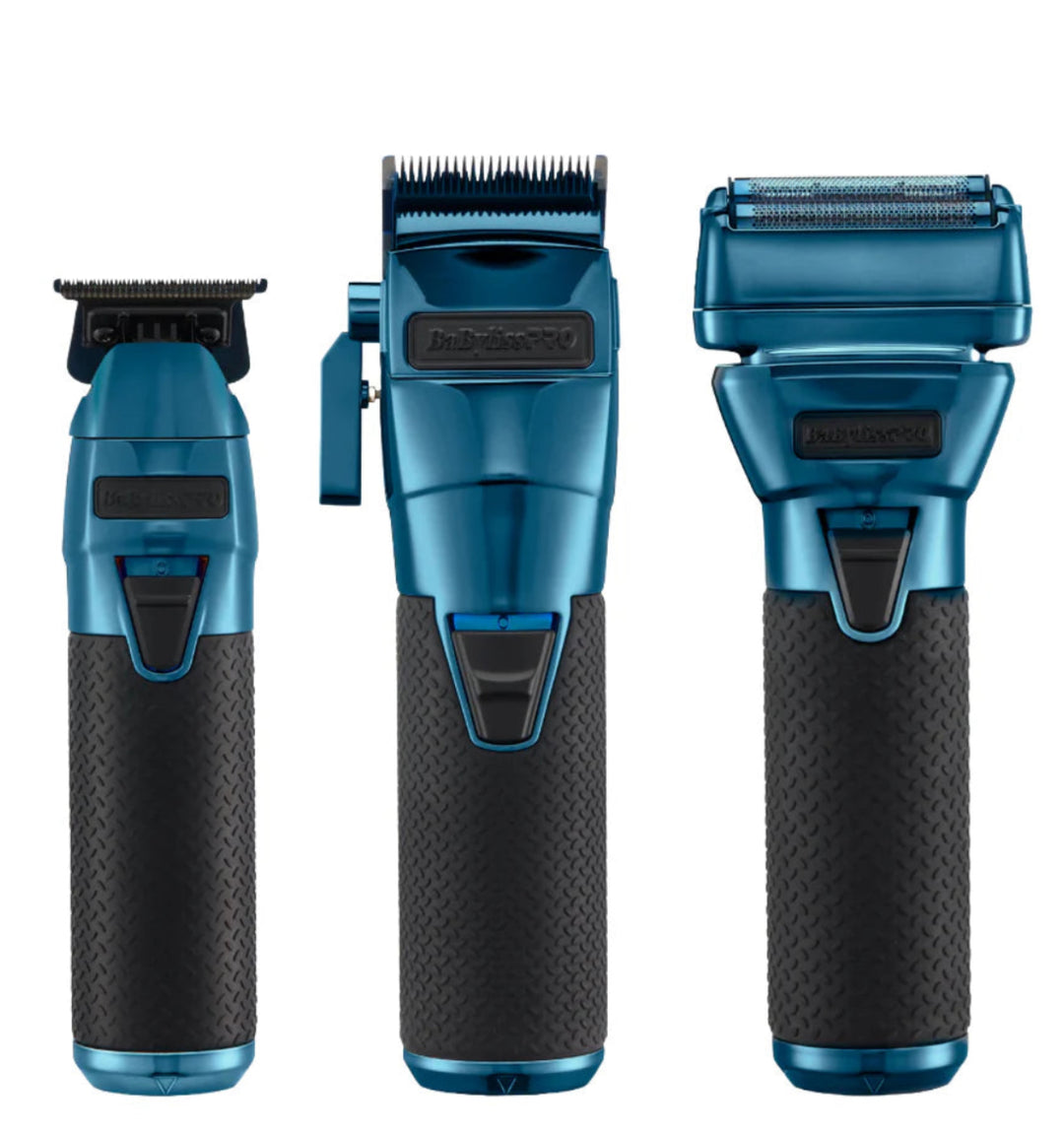 BaBylissPRO FXONE Blue FX Clipper, Trimmer & Shaver combo - BaBylissPRO | GP Barber Supply