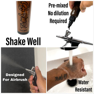 Tomb45™️ No Drip Enhancement Color (choose from 2 colors) for Beard & Line up by T… Darkest Brown - Tomb45 | GP Barber Supply