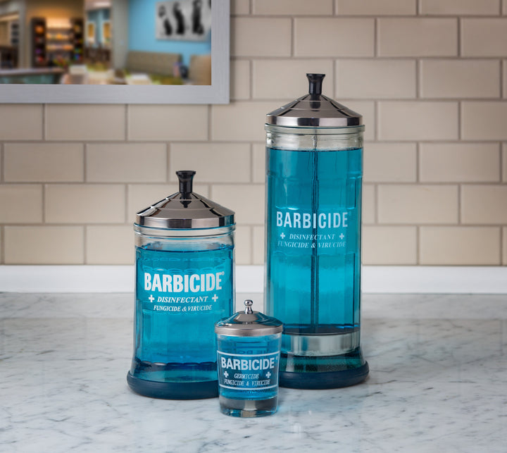 Barbicide Jar Group - Small, Midsize, Large
