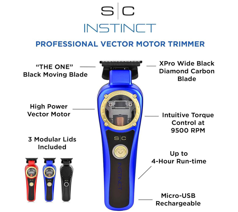StyleCraft Instinct Trimmer view 2 - StyleCraft Gamma+ | GP Barber Supply