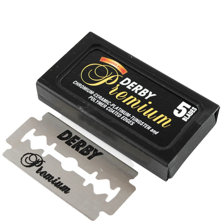 Derby Premium Single Edge Razor Blades view 2 - Derby | GP Barber Supply
