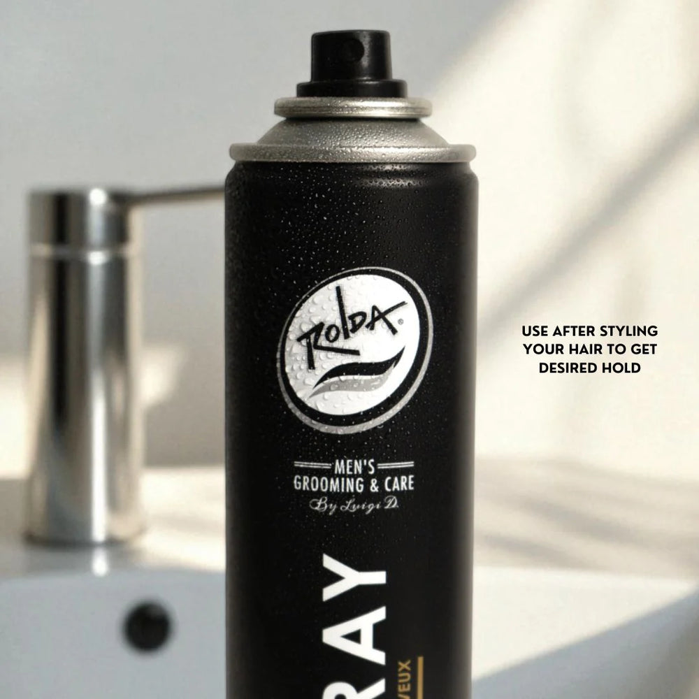 Rolda - Hair Spray Extra Strong Hold | Extra-Strong Hold, Matte Finish, Pro-Vitam… view 2 - GPBARBERSUPPLY | GP Barber Supply