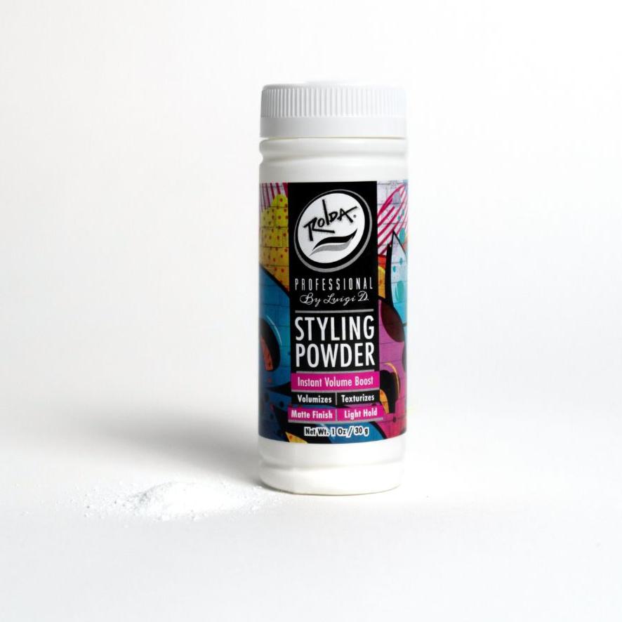 Rolda Hair Styling Powder packaging detail
