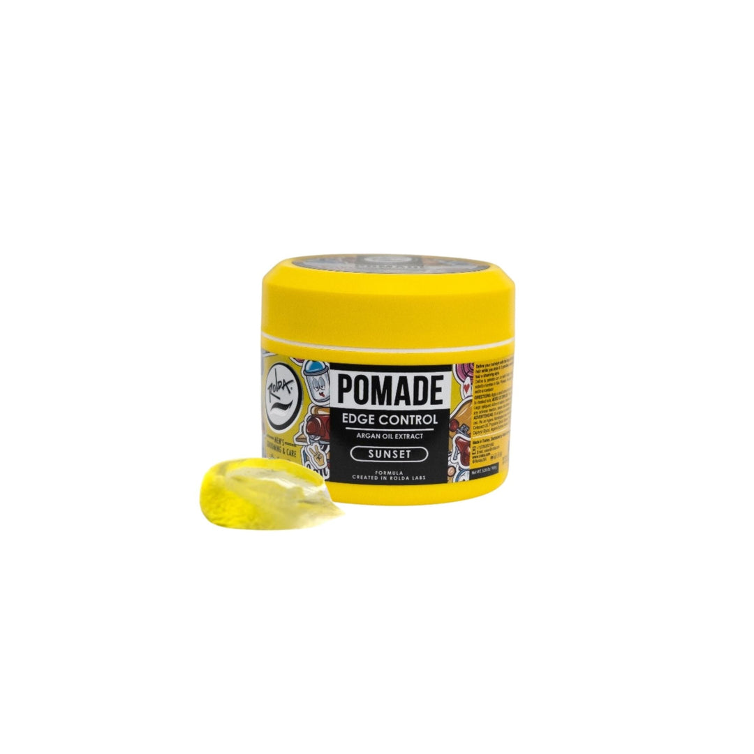 Rolda Pomade Sunset packaging detail