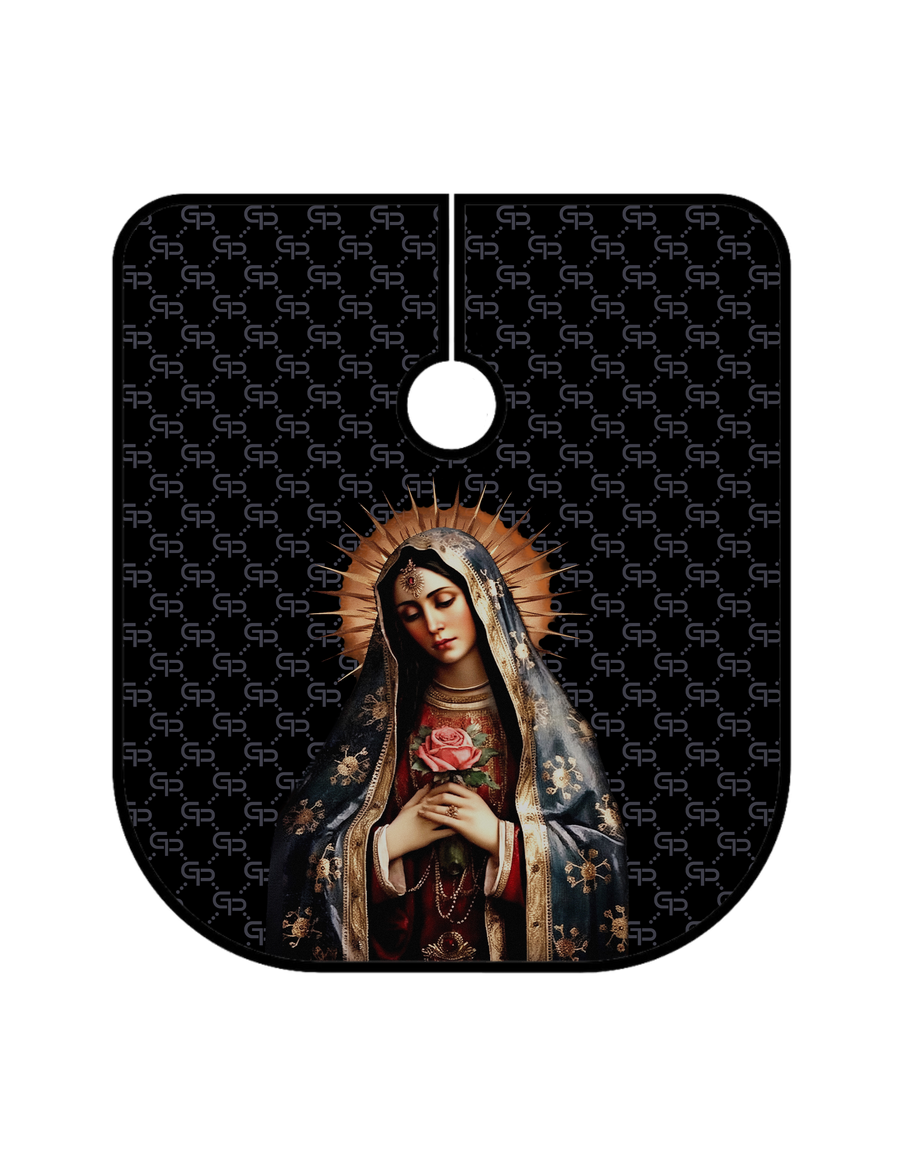 Virgin Mary Barber Cape V1 - GPBARBERSUPPLY | GP Barber Supply