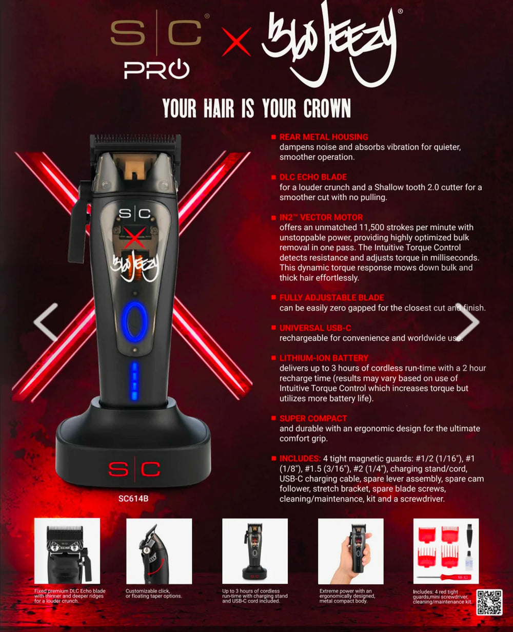 Stylecraft x 360 Jeezy Clipper view 2 - StyleCraft Gamma+ | GP Barber Supply