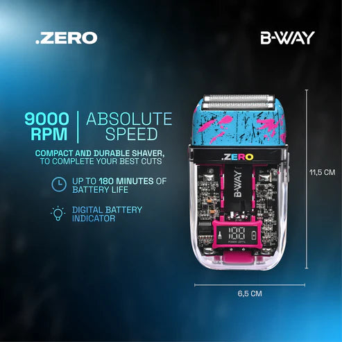 B-Way Zero Shaver view 2 - RT-Way USA | GP Barber Supply
