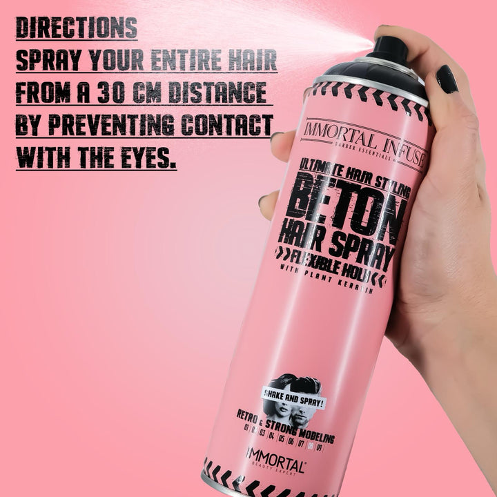 Immortal Beton Hair Spray 16.9oz - Flexible Hold