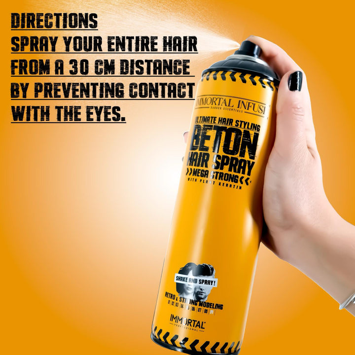 Immortal Beton Hair Spray 16.9oz - Mega Strong