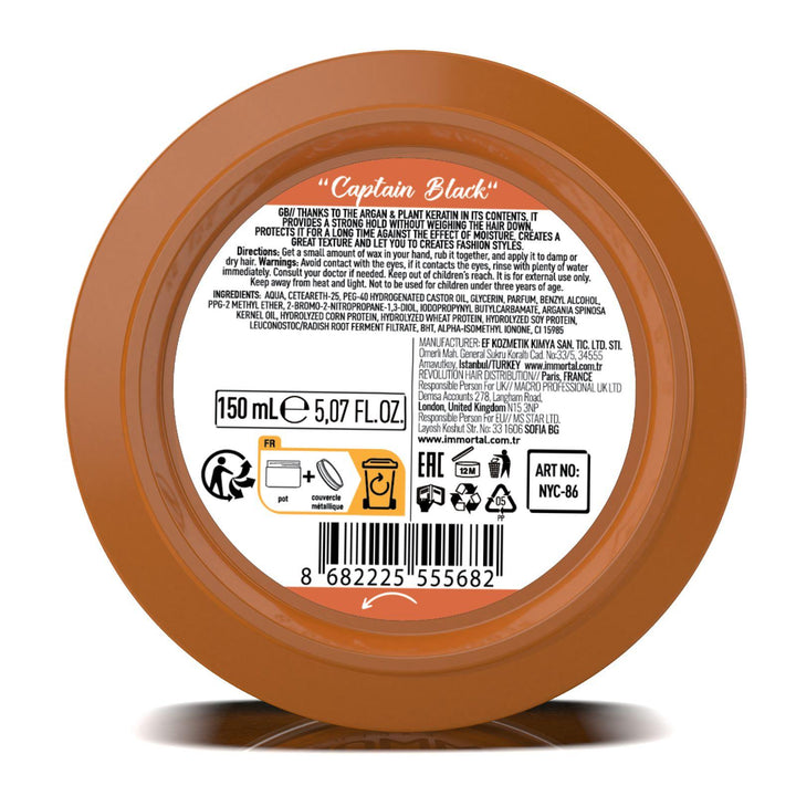 Immortal NYC Hair Wax Captain Black