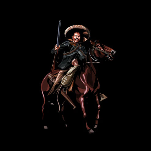 Pancho Villa Barber Cape view 2 - GPBARBERSUPPLY | GP Barber Supply