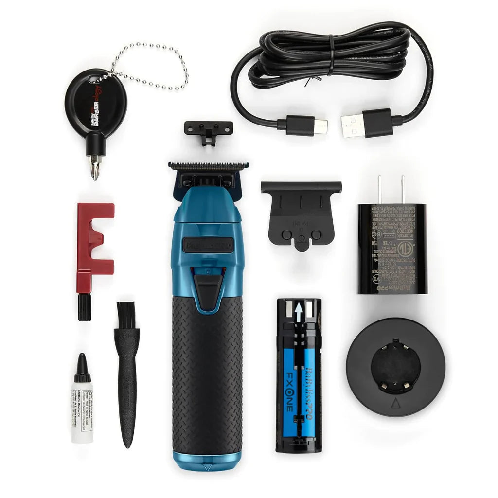 BaBylissPRO FXONE Blue Trimmer view 4 - BaBylissPRO | GP Barber Supply