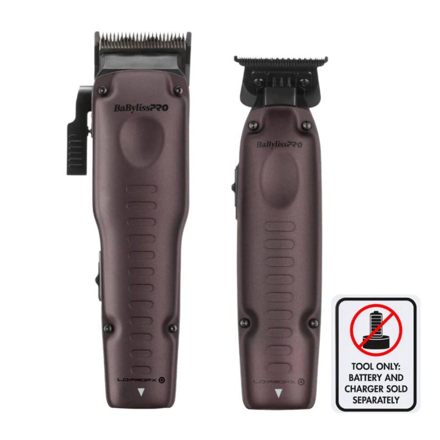 BabylissPRO FXONE Purple LO-PROFX Limited Edition Tool Only Clipper and Trimmer Combo - BaBylissPRO | GP Barber Supply