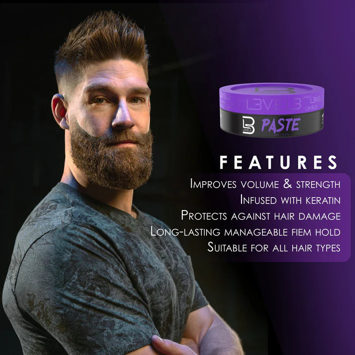 Paste - Matte Finish view 2 - L3VEL3 | GP Barber Supply
