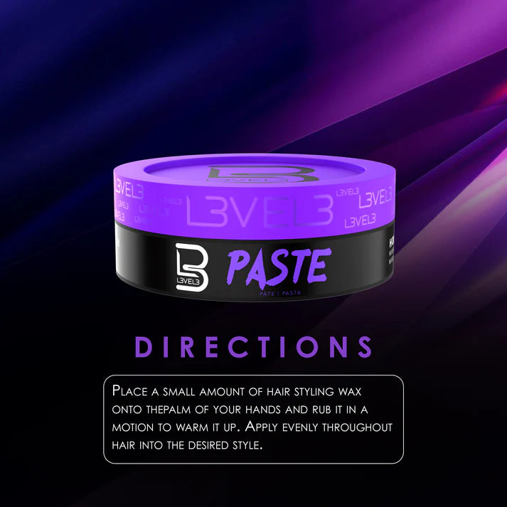 Paste - Matte Finish view 3 - L3VEL3 | GP Barber Supply