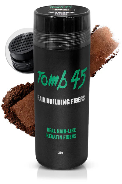 Tomb45® Hair Building Fibers brown - Tomb45 | GP Barber Supply