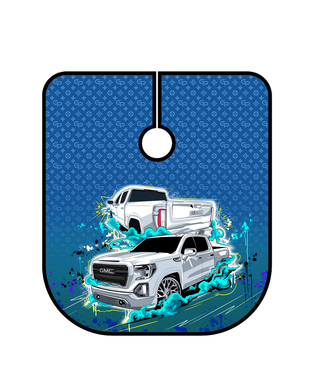 GMC Truck Barber Cape - GPBARBERSUPPLY | GP Barber Supply