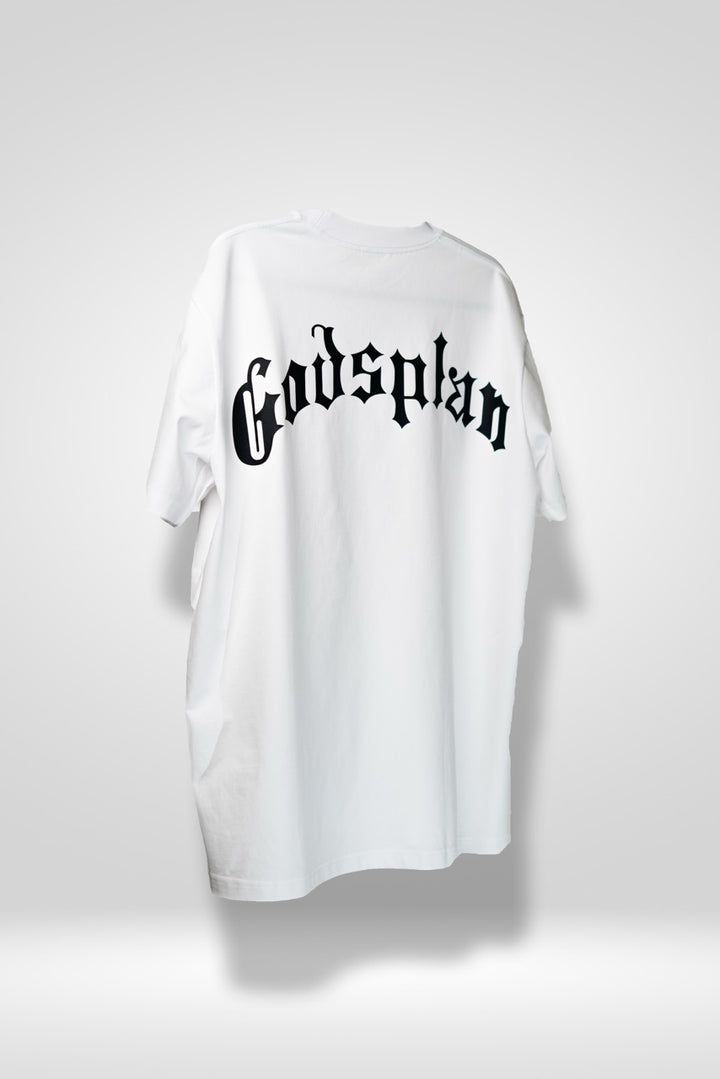 God's Plan T-Shirt White - GPBARBERSUPPLY | GP Barber Supply