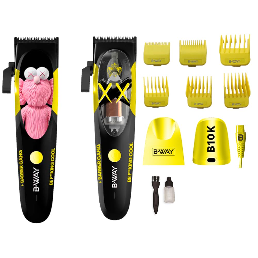 B-Way B10K Clipper, T-Pro Trimmer, Off-Shaver - 3 in 1 Set view 2 - RT-Way USA | GP Barber Supply