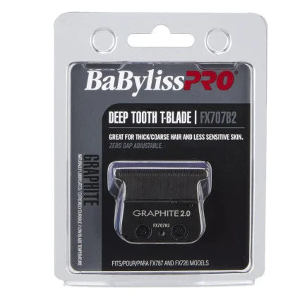BaBylissPRO Black Graphite 2.0 Trimmer Blade - Deep Tooth (FX707B2) view 2 - BaBylissPRO | GP Barber Supply