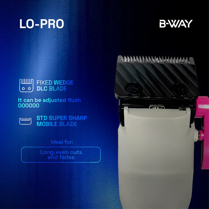 B-way LO-PRO Clipper view 3 - RT-Way USA | GP Barber Supply