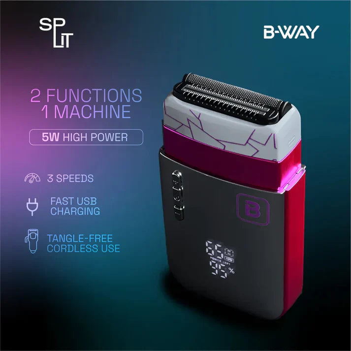 B-Way Split Shaver view 2 - RT-Way USA | GP Barber Supply