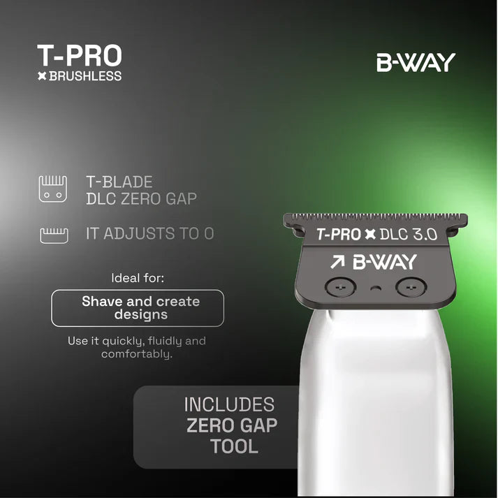 B-Way T-Pro Trimmer view 3 - RT-Way USA | GP Barber Supply
