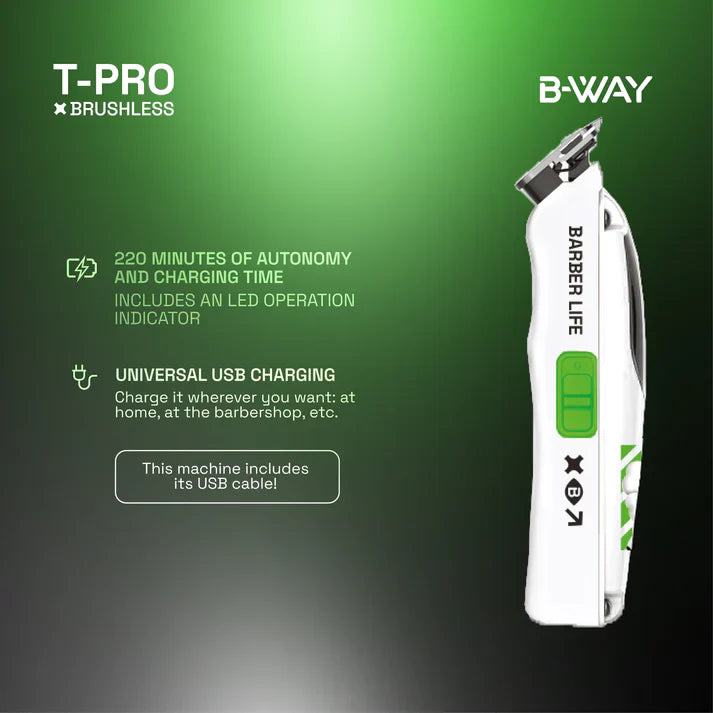 B-Way T-Pro Trimmer view 4 - RT-Way USA | GP Barber Supply
