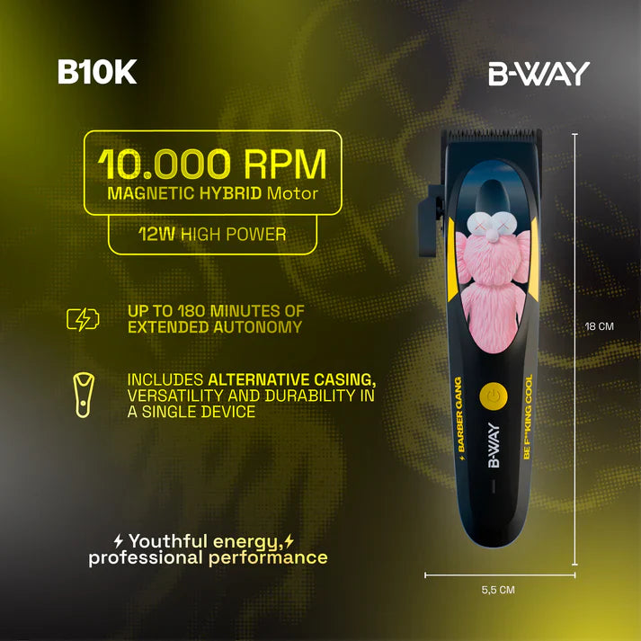 B-Way B10K Clipper view 3 - RT-Way USA | GP Barber Supply