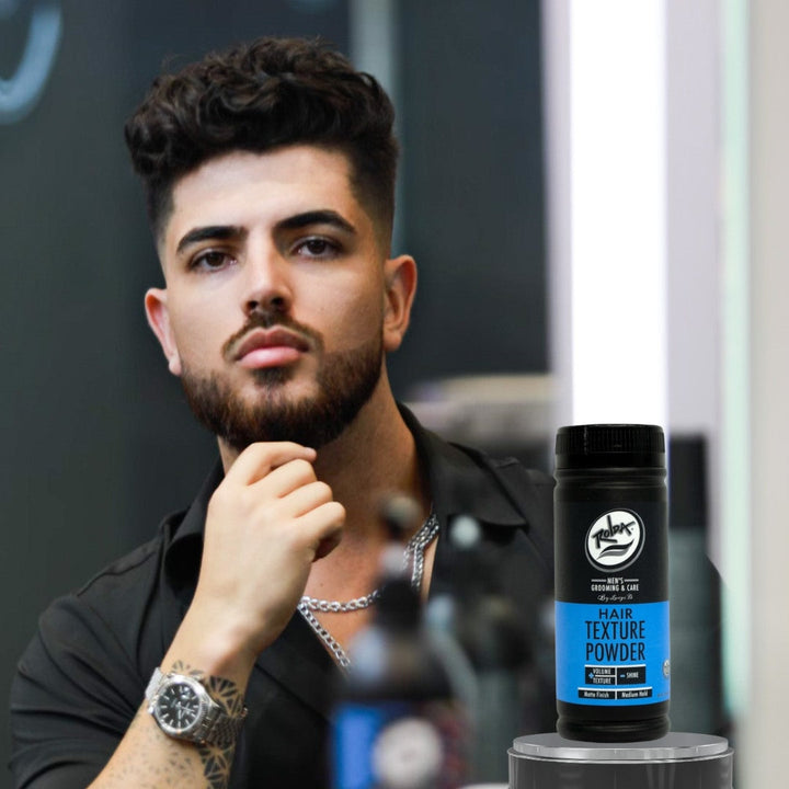 Rolda Hair Texture Powder on hair