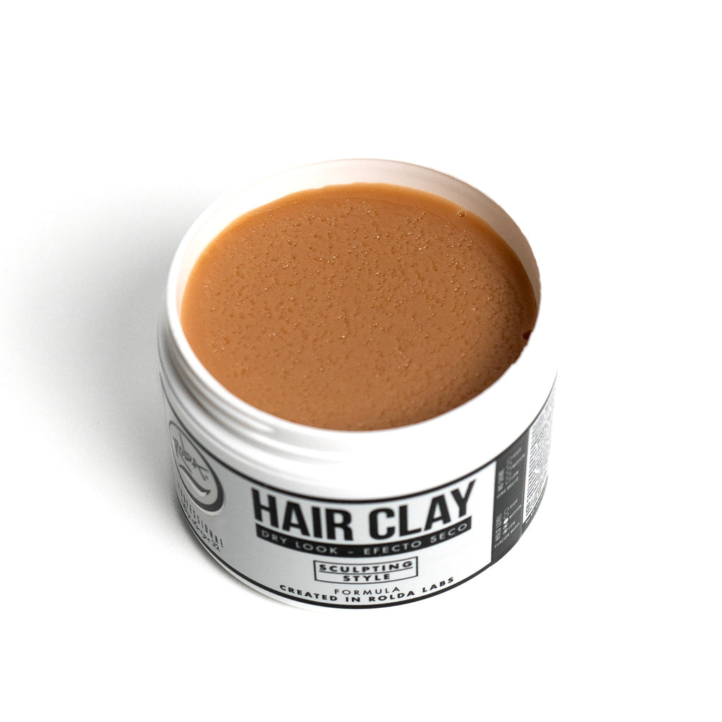 Rolda Hair Clay open jar texture