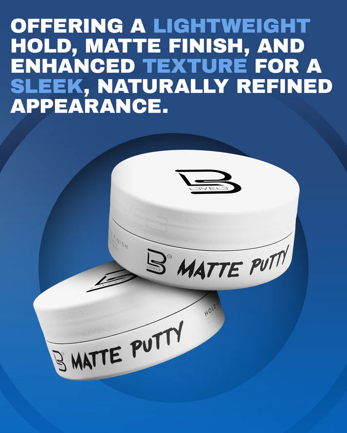 Matte Putty view 3 - L3VEL3 | GP Barber Supply