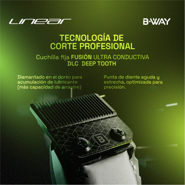 B-WAY Linear Clipper view 3 - RT-Way USA | GP Barber Supply
