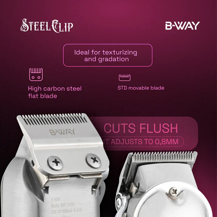 B-Way Steel Clip Clipper view 5 - RT-Way USA | GP Barber Supply