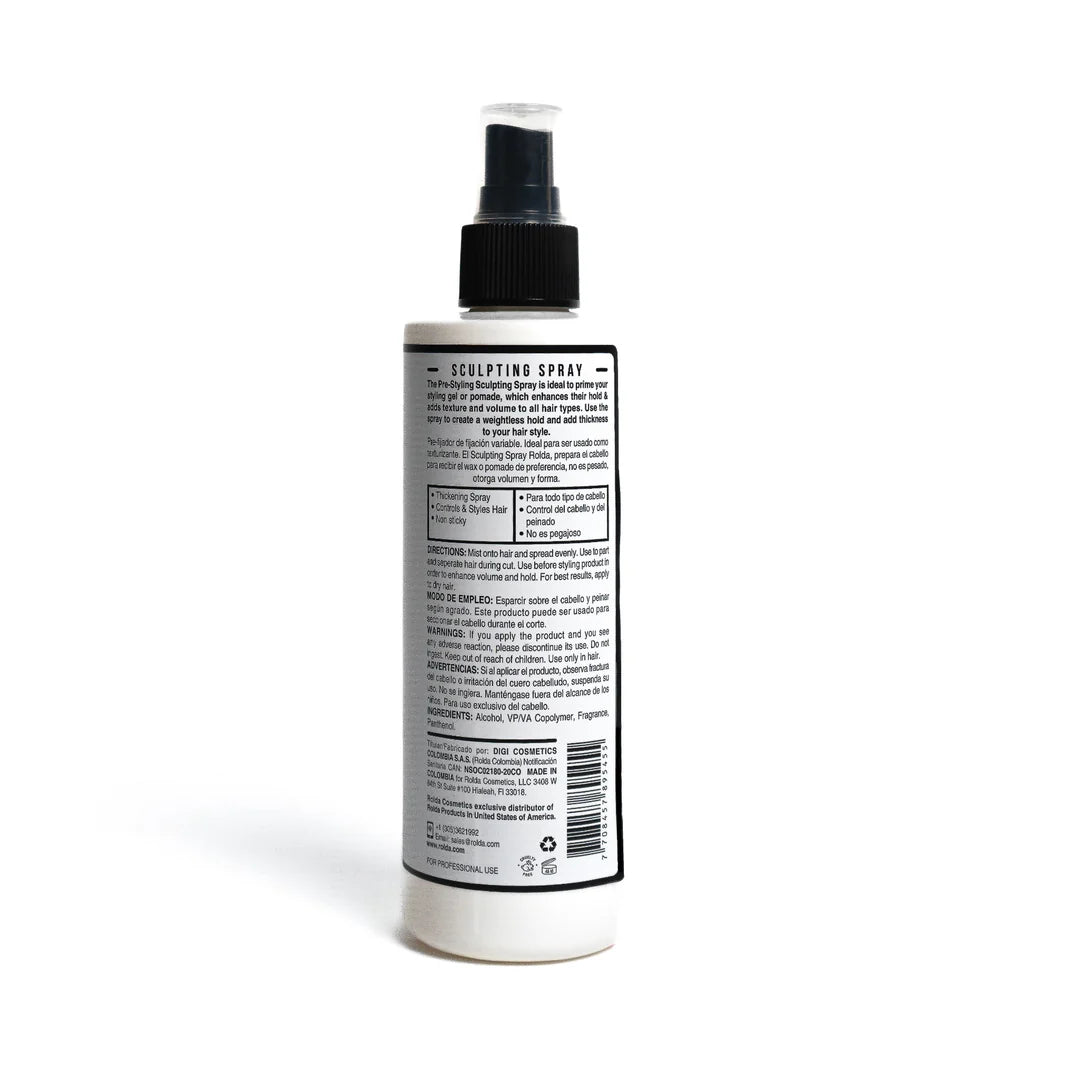 Rolda - Pre-Styling Sculpting Hair Spray | Add Texture & Volume, Firm Hold, Matte… view 3 - GPBARBERSUPPLY | GP Barber Supply